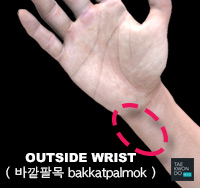 Outside Wrist ( 바깥팔목 bakkatpalmok )