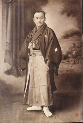 Retouched photograph of Takeda Sōkaku circa 1888