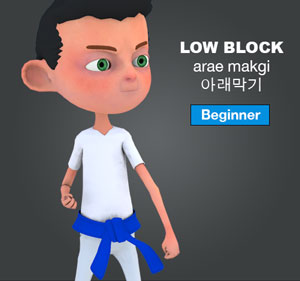 Kids Low Block (arae makgi)