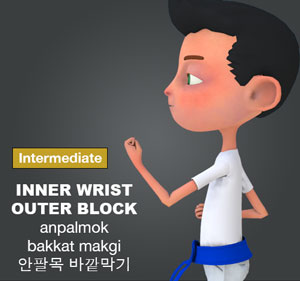Inner Wrist Outer Block ( 안팔목 바깥막기 anpalmok-bakkat-makgi )