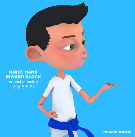 Knife Hand Inward Block ( 손날 안막기 sonnal anmakgi )