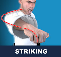 Taekwondo hand strikes are performed as a close distance alternative to kicks.