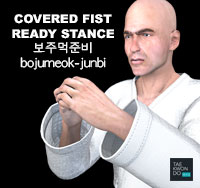 Covered Fist Ready Stance ( 보주먹준비 bojumeok-junbi )