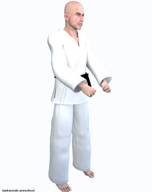 Taekwondo Ready Stance ( 기본준비 junbi )
