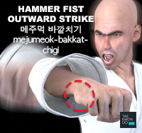 Hammer Fist Outward Strike ( 메주먹 바깥치기 mejumeok-bakkat-chigi )