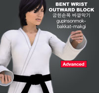 Bent Wrist Outward Block (Gupinsonmok bakkat makgi)