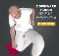 Downward Punch ( 내려지르기 naeryeo-jireugi )