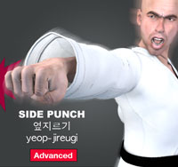 Side Punch ( 옆지르기 yeop-jireugi )