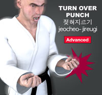 Turn Over Punch ( 젖혀지르기 jeocheo-jireugi )