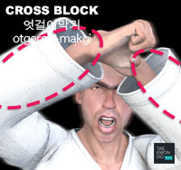Cross Block ( 엇걸어막기 otgoreo-makgi )