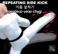 Repeating Side Kick ( 거듭 옆차기 geodeup-yeop-chagi )