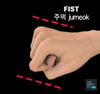 Taekwondo Common Mistakes Fist is not clenched strong and tight