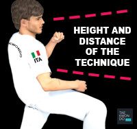 Taekwondo Common Mistakes Height Level and Distance of the Technique