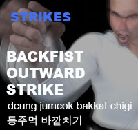 Outward Back Fist Strike ( 등주먹 바깥치기 deung-jumeok-bakkat-chigi )