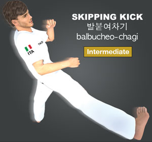 Skipping Kick ( 발붙여차기 balbucheo-chagi )