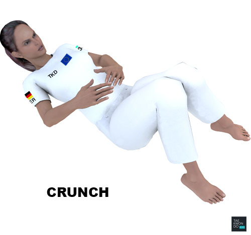 Taekwondo Warming Up Crunch