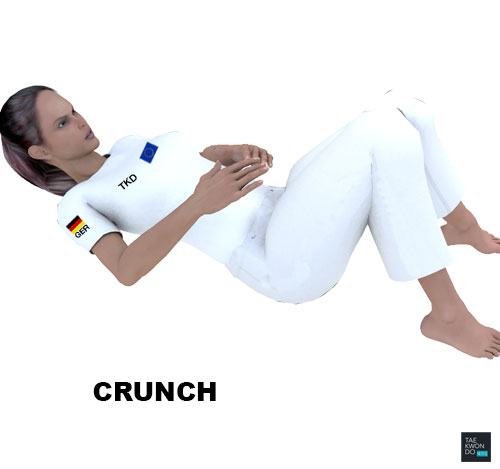 Taekwondo Warming Up Crunch