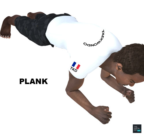 Taekwondo Warming Up Plank